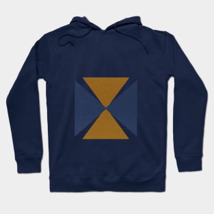 Blue and Brown Triangles Hoodie